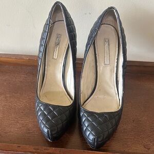 BCBGMaxAzria Black Quilted Heels